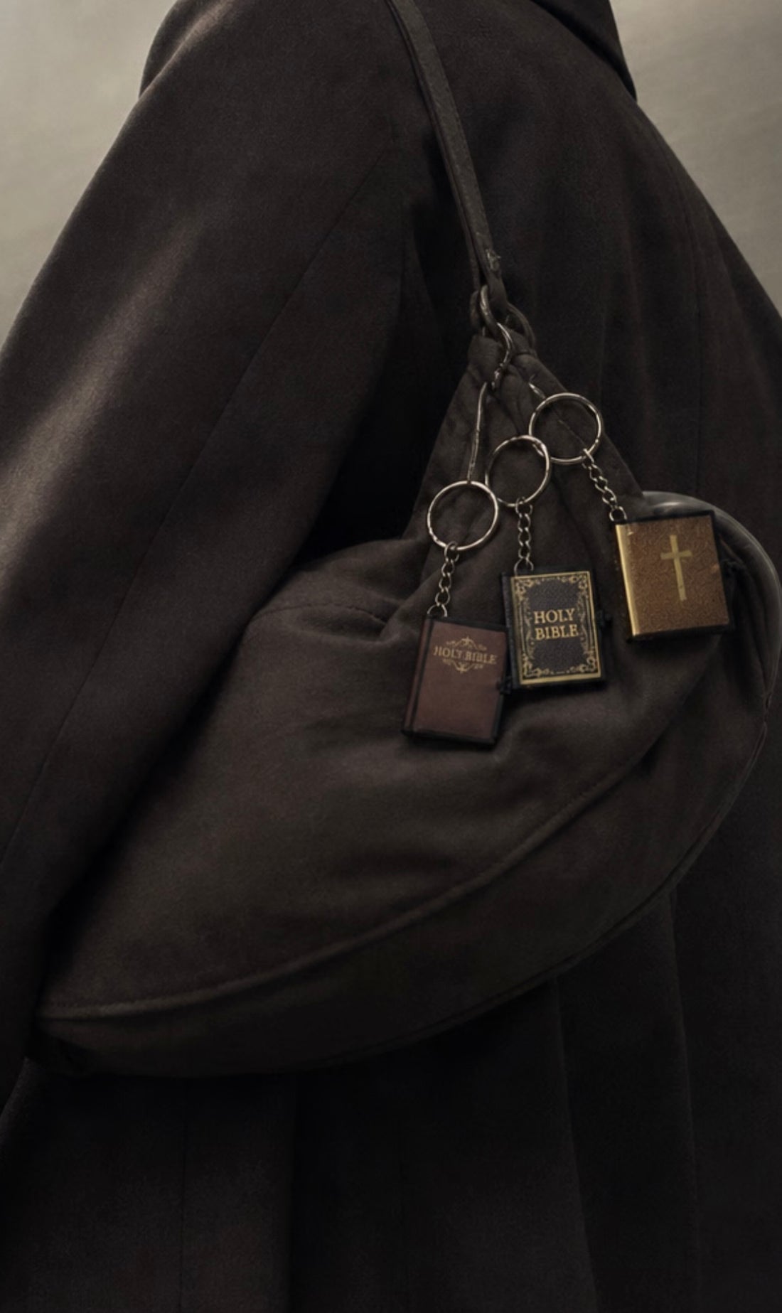 Miniature Holy Bible Keychain Pendant